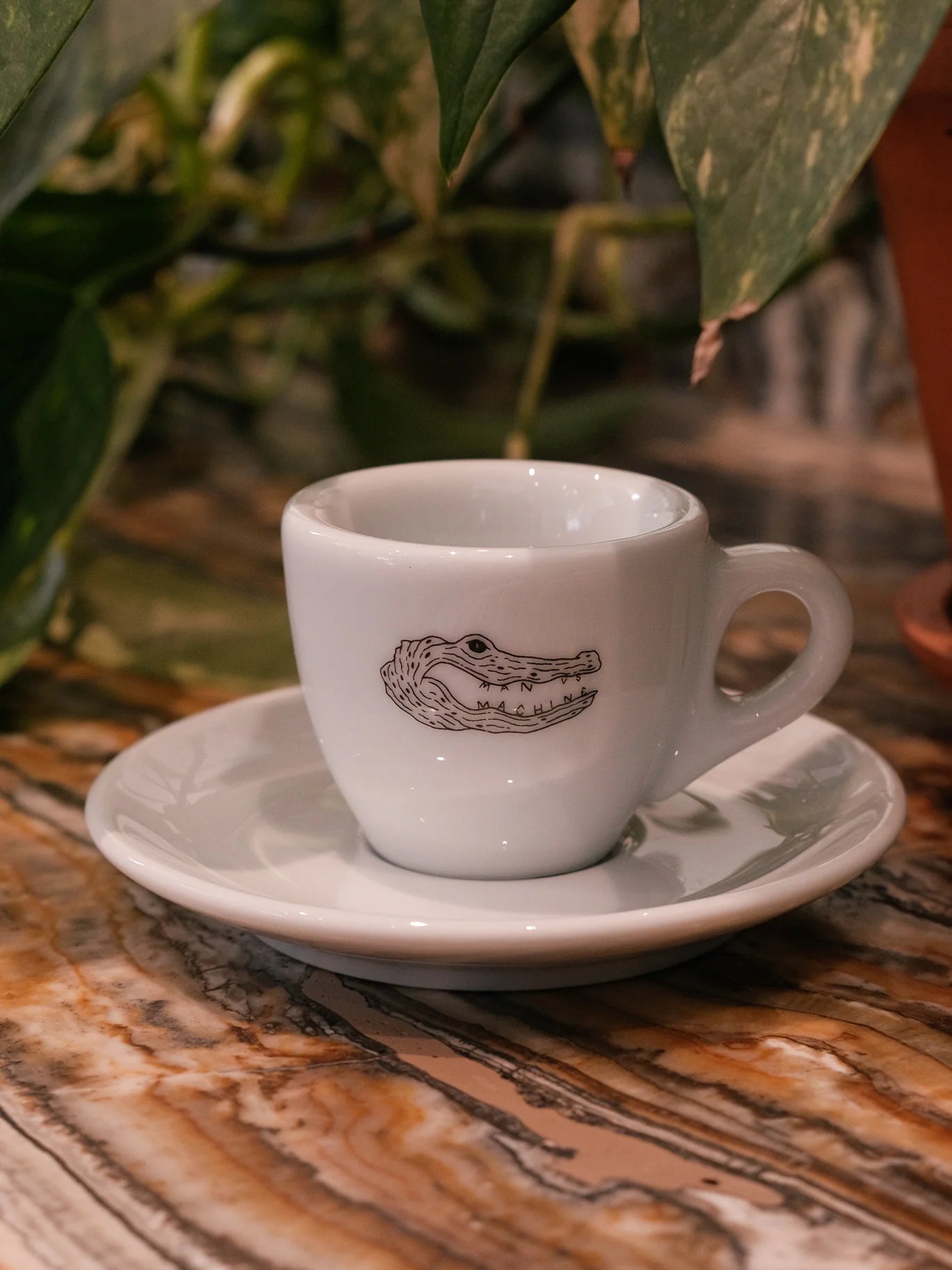 MVSM CROCODILE LOGO ESPRESSO CUP