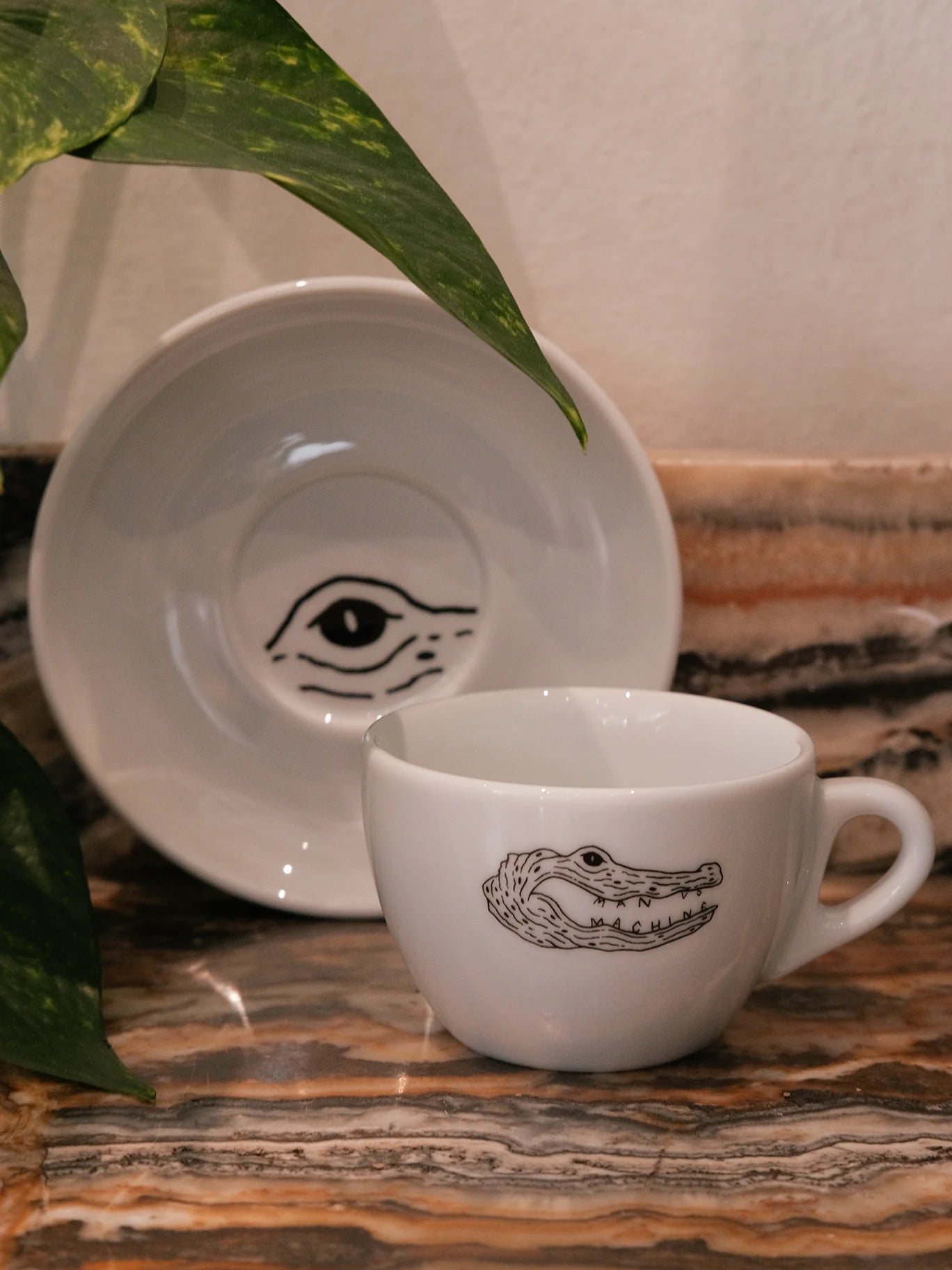 MVSM CROCODILE LOGO CAPPUCCINO CUP 180ml