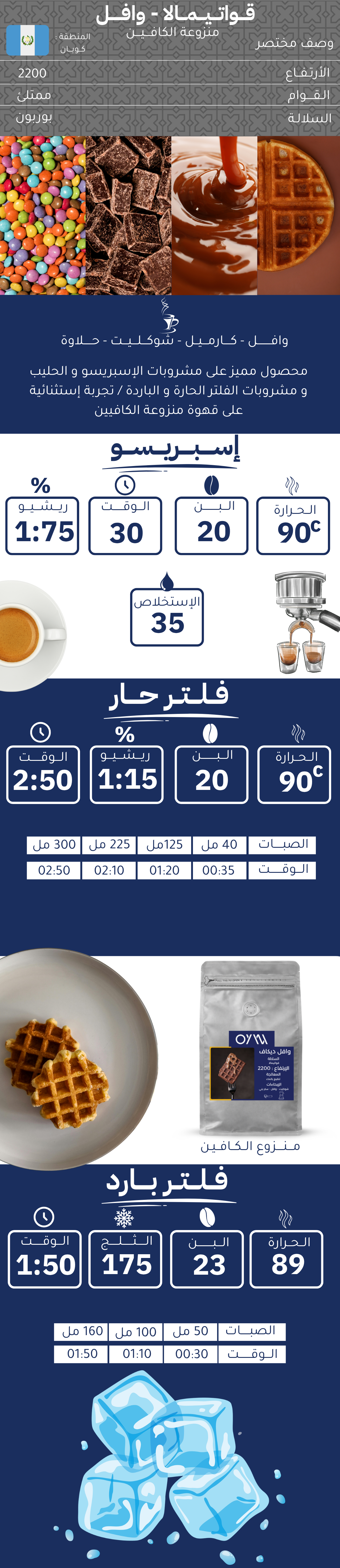 قهوة ديكاف وافل قواتيمالا 250g