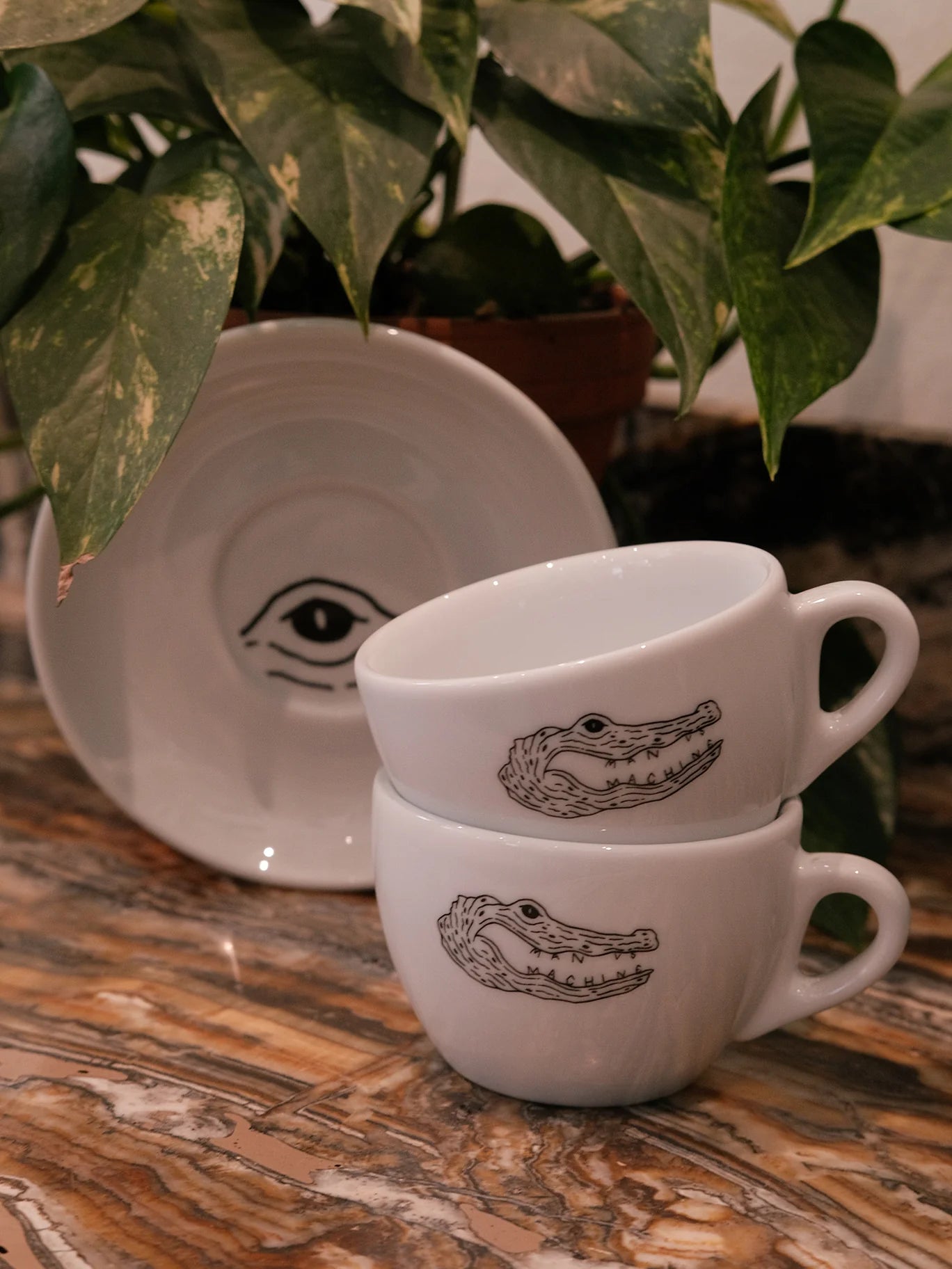 MVSM CROCODILE LOGO CAPPUCCINO CUP 180ml