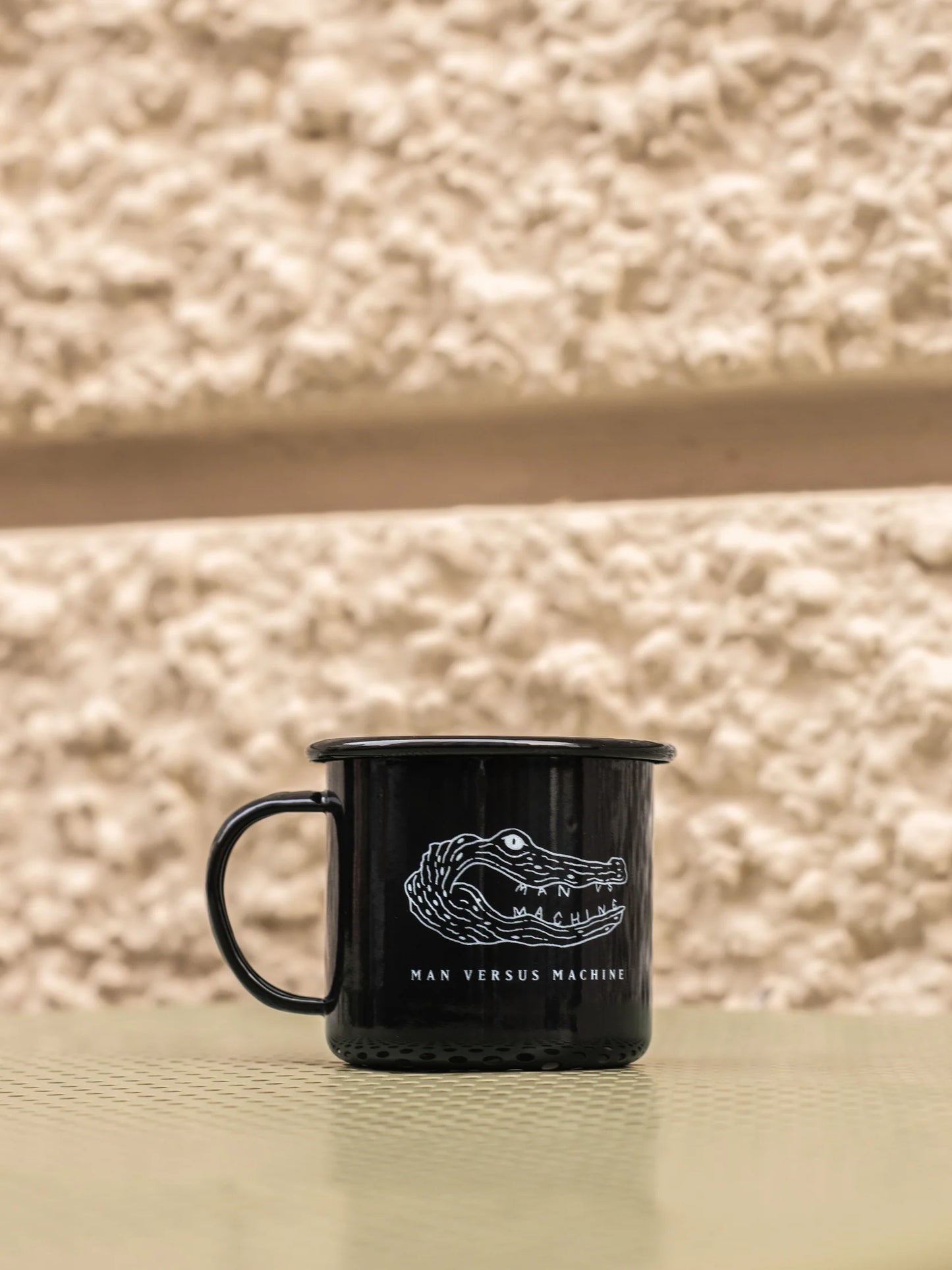 MVSM CROCODILE LOGO ENAMEL CUP BLACK