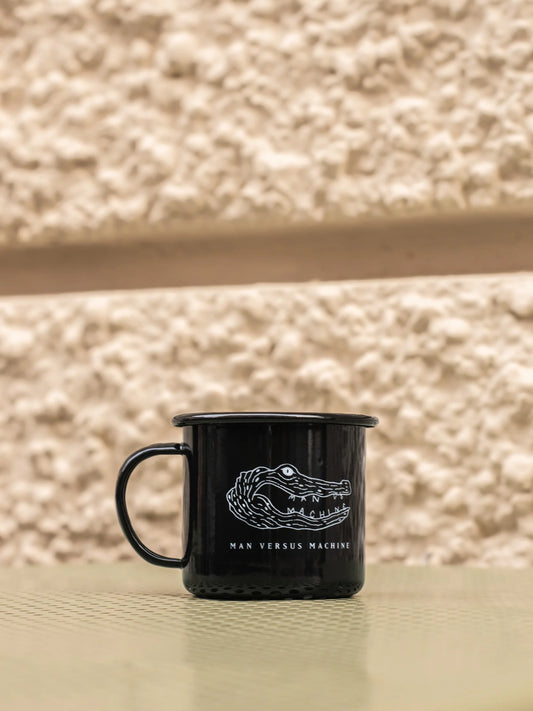 MVSM CROCODILE LOGO ENAMEL CUP BLACK